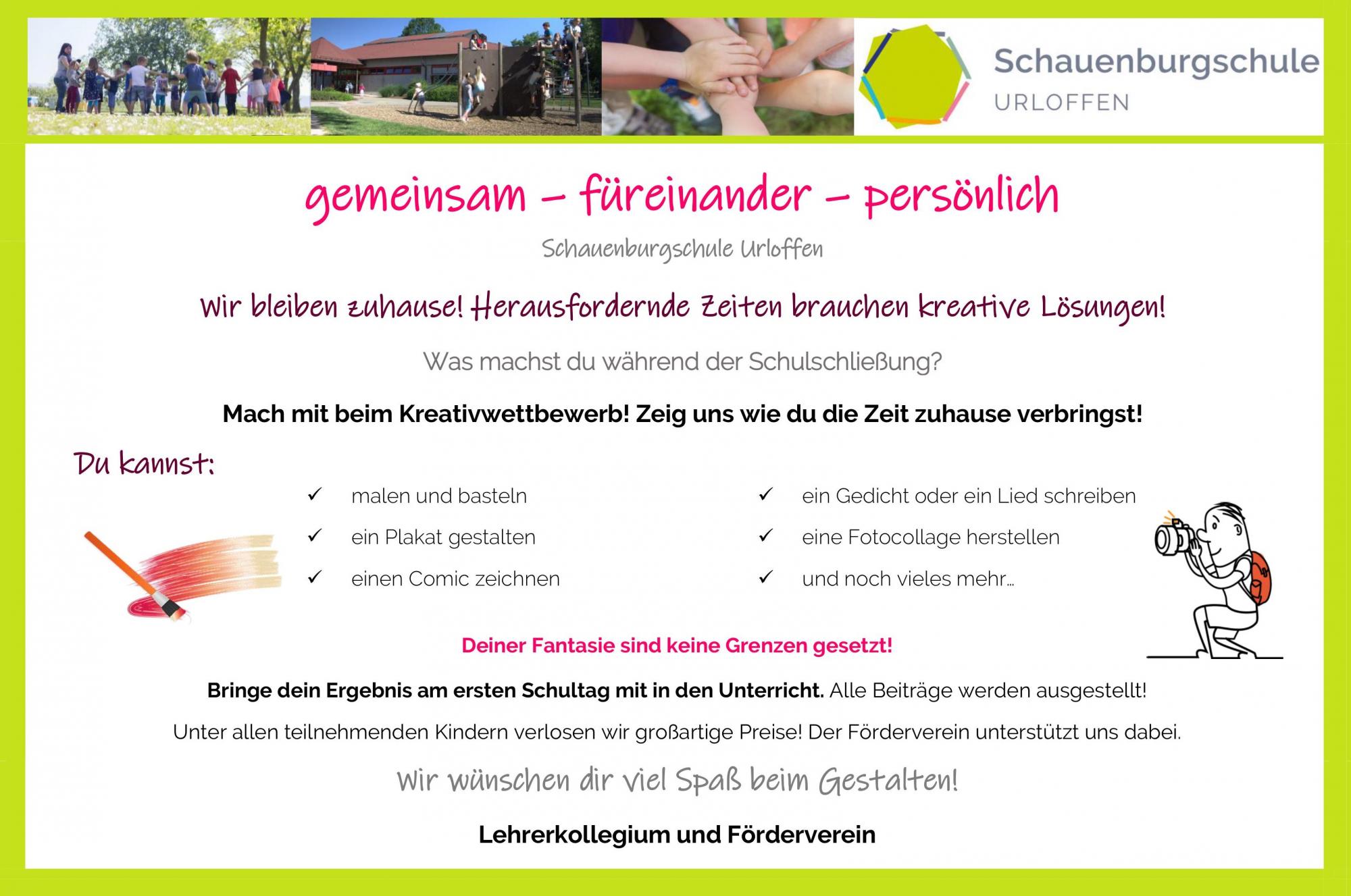 Impression Mach mit beim Kreativwettbewerb!